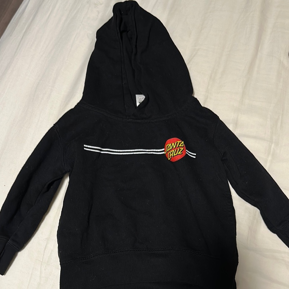 Santa Cruz Skateboards Black Stripe Logo Hoodie